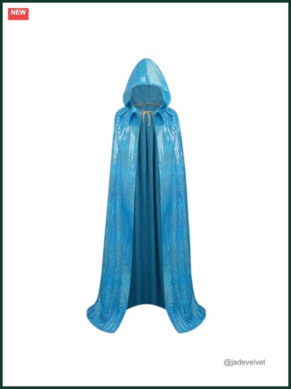 Holographic Hooded Cape Halloween Mardi Gras Cosplay Costume